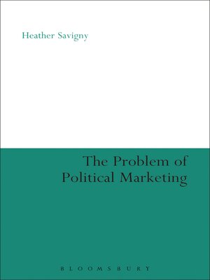 cover image of The Problem of Political Marketing
